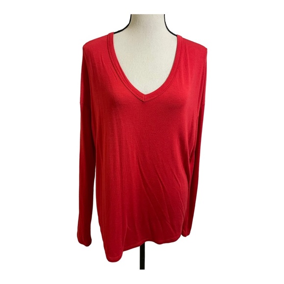 Athleta Womens cloud light relaxed fit long sleeve size Small orange . - Picture 9 of 11